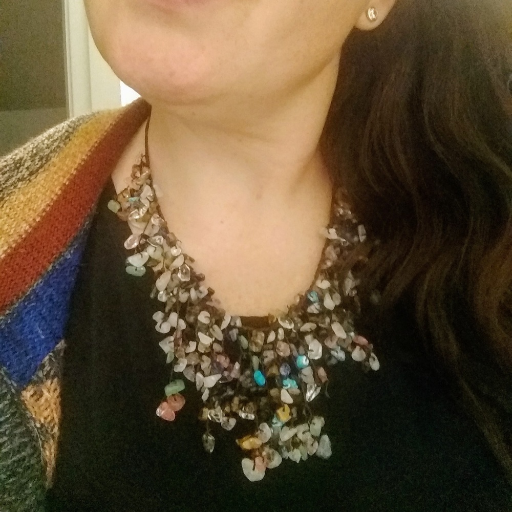 Boho/Spiritual - rocks and crystals Necklace.